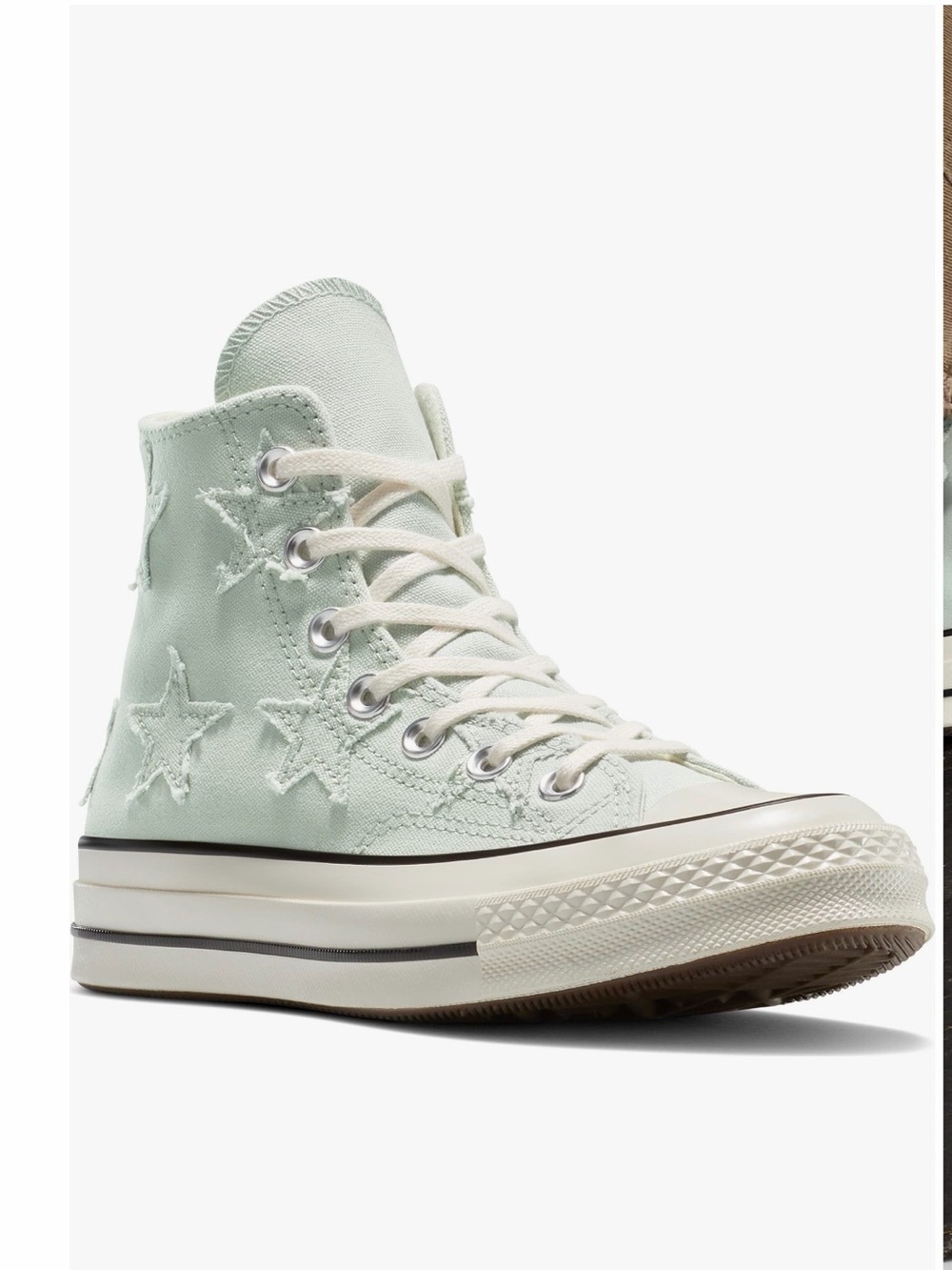 Converse High-Top Chuck Taylor in Mint with Star Stitching